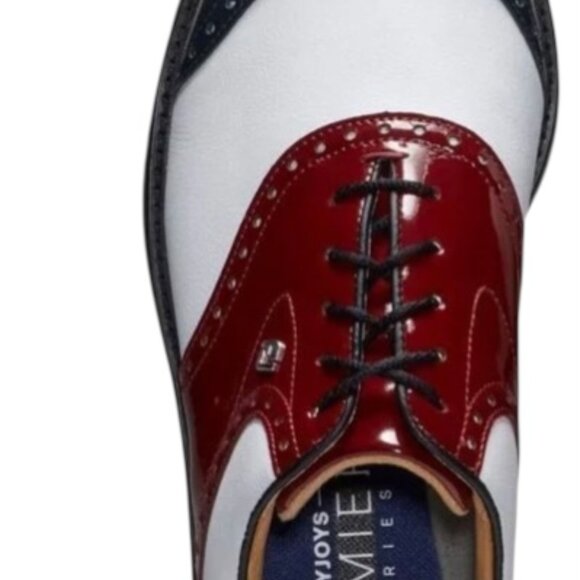 FootJoy Premier Series Wilcox Waterproof Leather Golf Shoes Size 10 White Navy main image 7